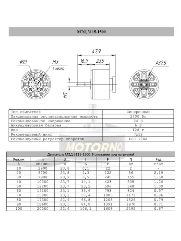 Двигатель МЭД 3115